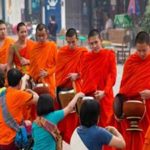 Alms giving ceremony