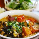 snail rice noodles soup